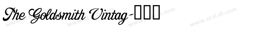 The Goldsmith Vintag字体转换